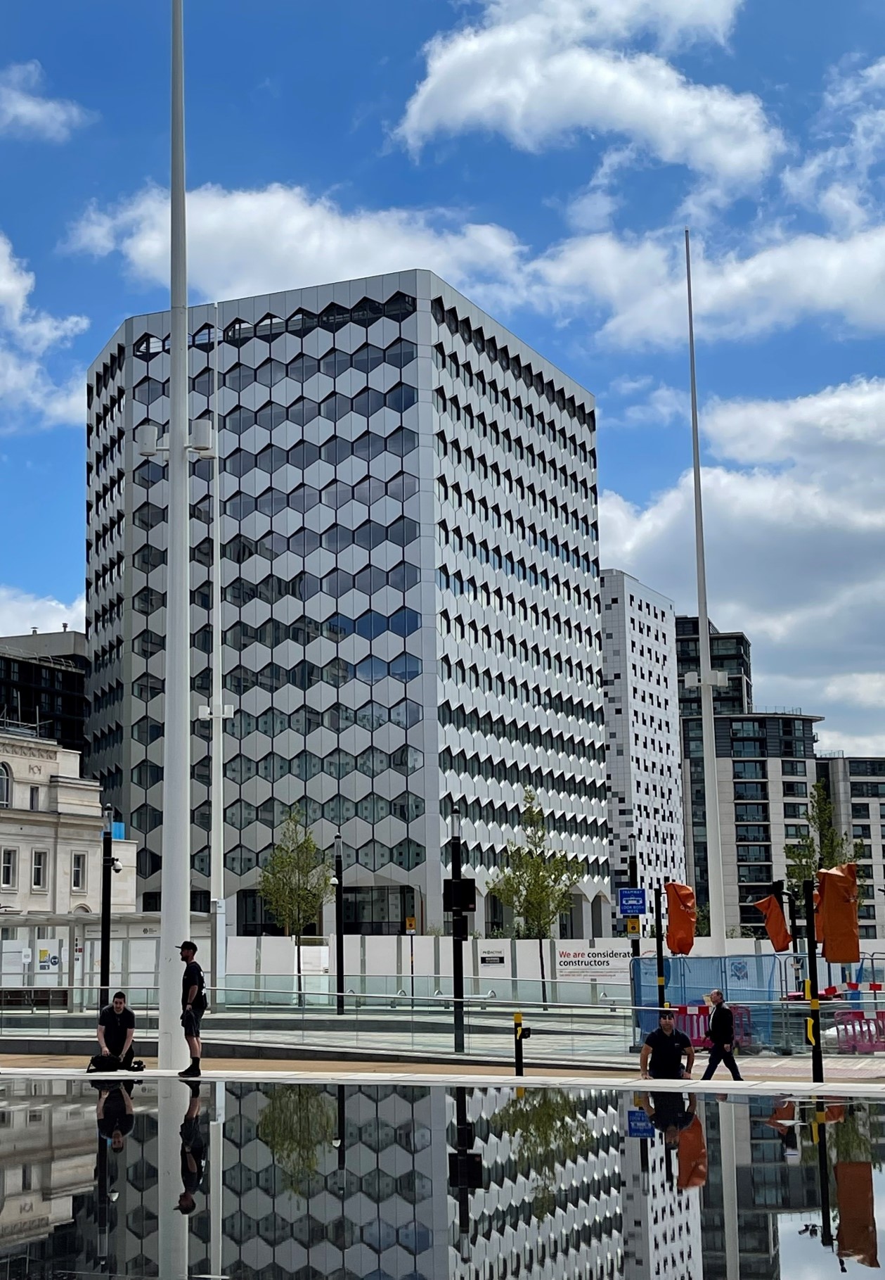 Apple Project building in Birmingham featuring glass and metal cladding installed by Hardman Ventures Ltd